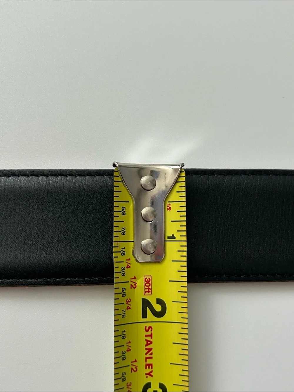 Vintage Coach Leather Belt #8200 English Calfskin Solid Brass USA Black Classic
